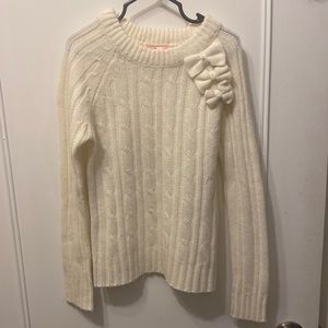 Girls white sweater
